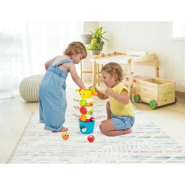 Babyleksak - Yookidoo - Tumble Ball Stacker - Blå - 12 månader