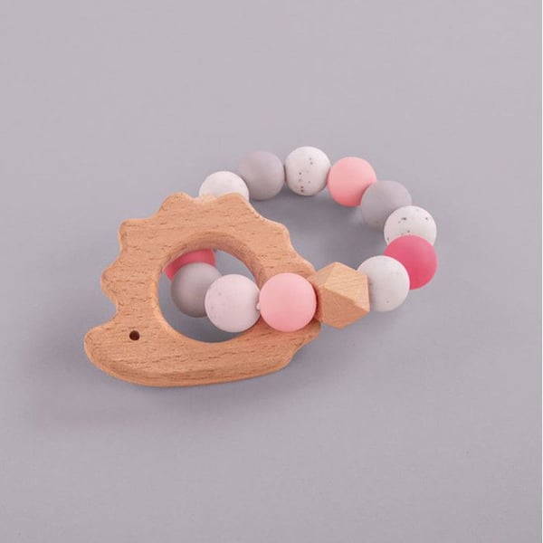 DIY Kit Teether - Igelkott - Rosa
