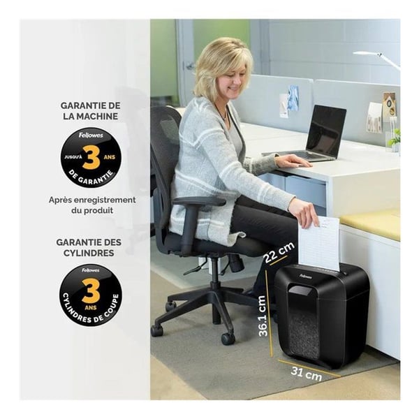Dokumentmakulator - Fellowes - LX25 - Sort