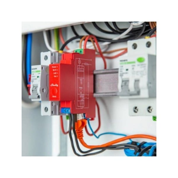 Modul Rails DIN 1 kanal WiFi - SHELLY - Shelly 1 Pro - Energimätning - 16 A - Inomhus