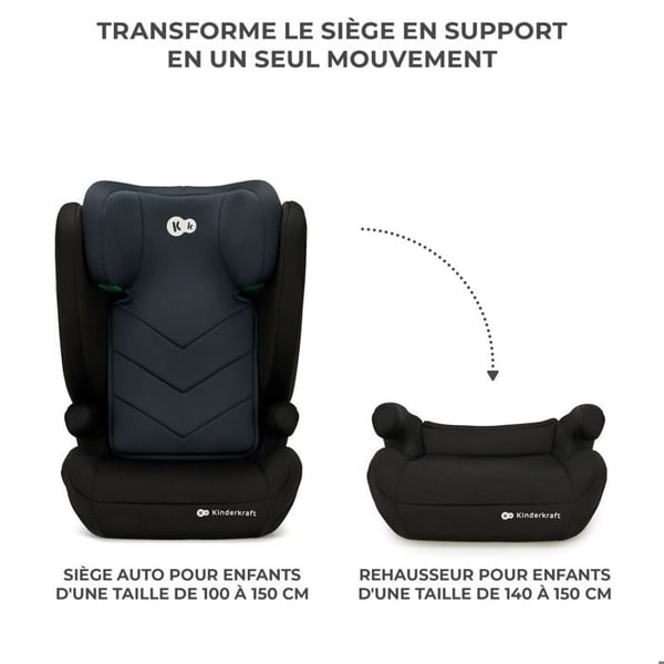 Børnesæde - KINDERKRAFT - I-SPARK - Gruppe 2/3 - 100-150 cm - i-Size
