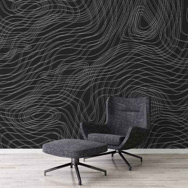 A.S. Creation tapetkollektion Atelier 47 DD117535 Abstrakt Svart