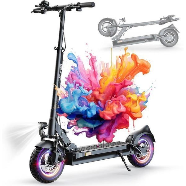Trottinette électrique JOYOR Y8-S ABE - Autonomi 85km - Motor 500W - 20km/h Däck 10 tum Batteri 48V26Ah Svart