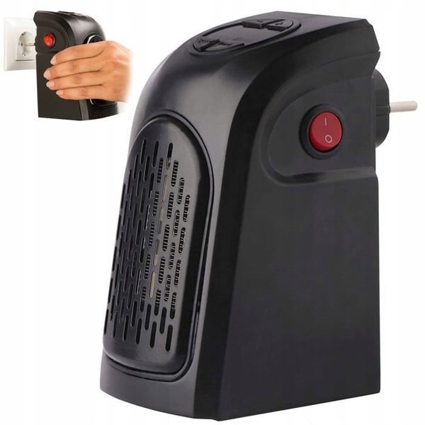 Cobye - Mini Elvärmare 400W - uttag - Snabb Värme, Camping, Kompakt Bärbar, Energisparande Ideal för Vinter