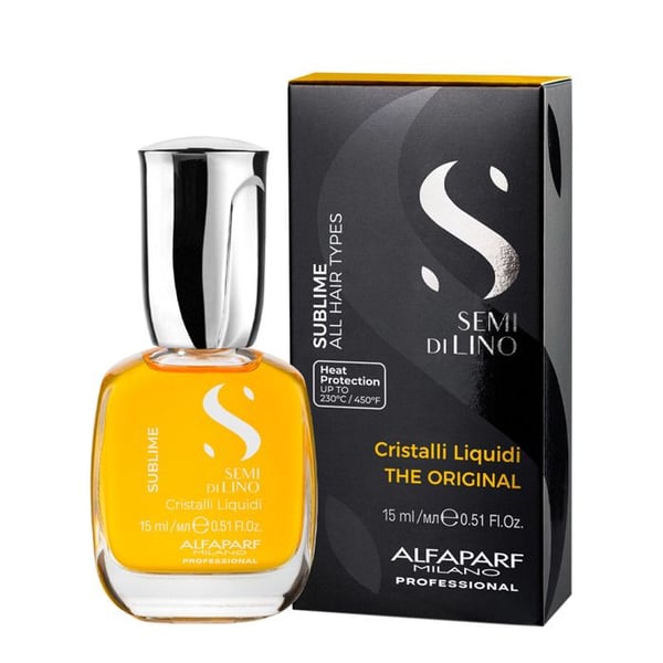 Alfaparf Milano Semi Di Lino Sublime Cristalli Liquidi 15ml - upplysande serum