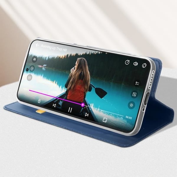 Fodral till Xiaomi 14 - DUX DUCIS - Midnattsblå - Vändkortshållare Videostöd