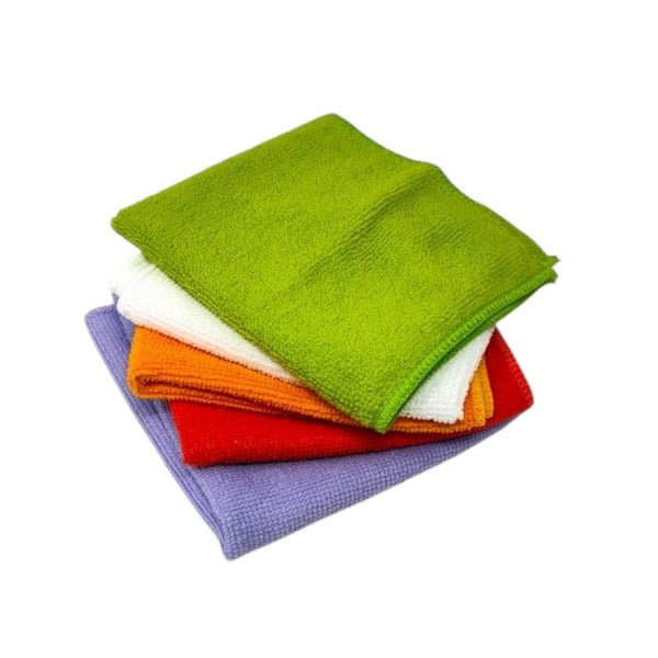 Mikrofiberhushållningsdukar - Flerfärgad - Set om 5 - 30x30cm - Ultraabsorberande - Maskintvättbara