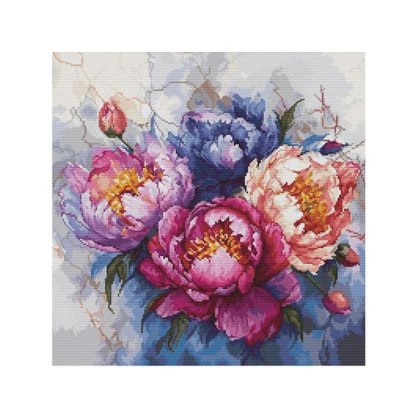 Luca-S Broderikit Kung av blommor