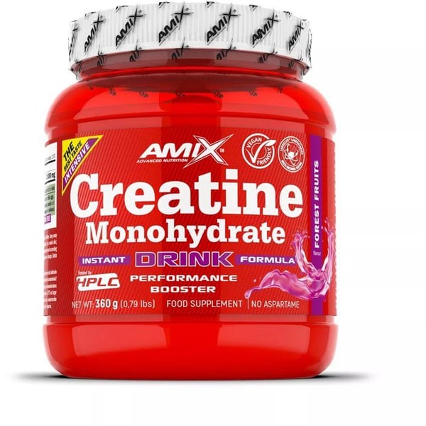 Amix Nutrition Kreatinmonohydrat pulverdryck 360g, skogsbär