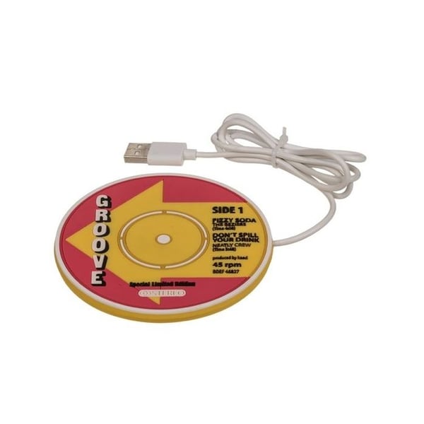 Vinylskiva USB-muggvärmare Elektrisk kaffemuggvärmare