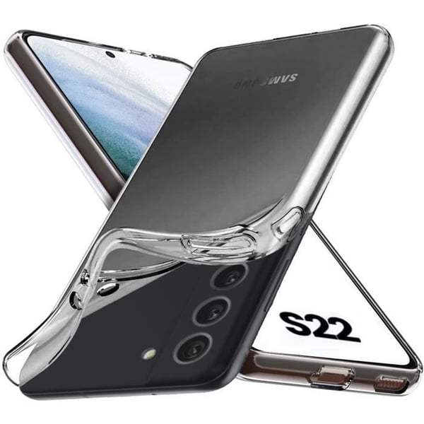 Skal till Samsung S22 5G - Silikongel TPU Transparent Skydd Mjukt Ultratunt Phonillico®