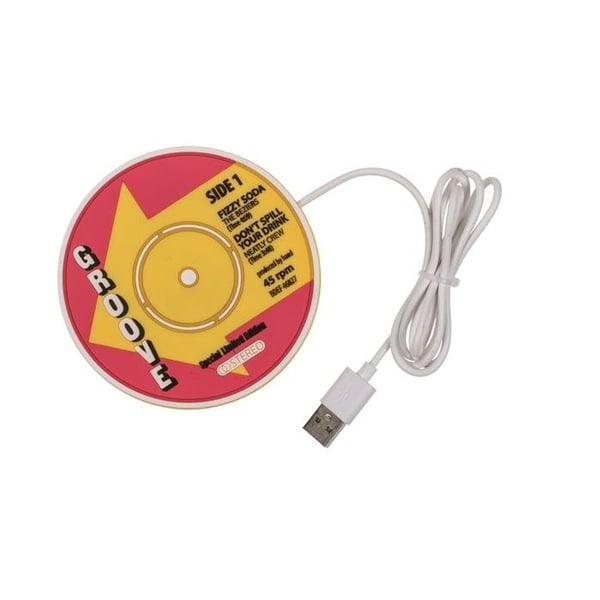 Vinylskiva USB-muggvärmare Elektrisk kaffemuggvärmare