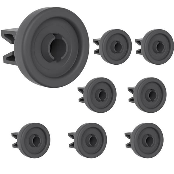 Diskmaskinshjul - Universella - Paket med 8 - Kompatibla AEG Candy Electrolux Faure Ikea - 25mm