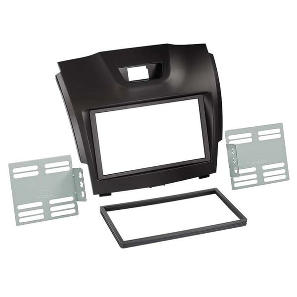 2-DIN frontadapter - Isuzu D-Max - Svart - 2012 - Kompatibel med fordon