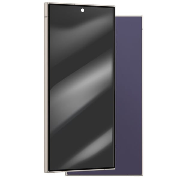 Heltäckande Soft OLED - AVIZAR - Galaxy S24 Ultra - Lila Chassi - Enkel Bytning - Immersiv Skärm