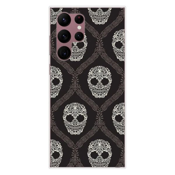Siliconskal - Kompatibel med Samsung Galaxy S22 Ultra - blommigt skalledesign