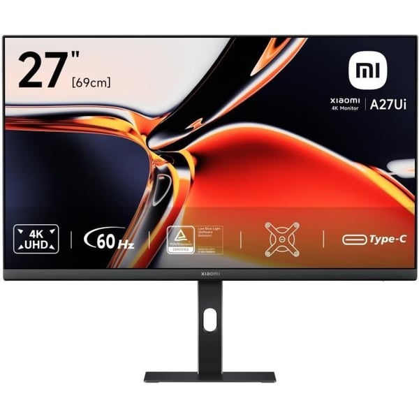 PC Skärm - XIAOMI - 4K A27Ui - 27" - 4K UHD - IPS-panel - 60Hz - 6ms - Höjdjusterbar