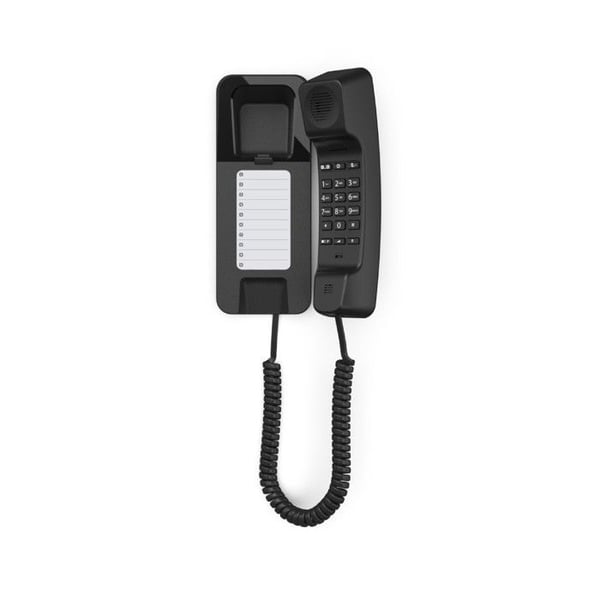 Fast telefon - GIGASET - Bord 200 - Svart - 1 handdel - Utan handsfree