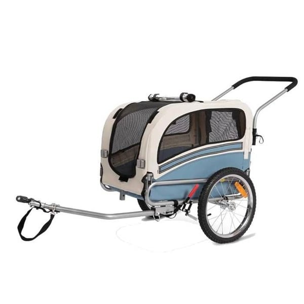 SEPNINE 20303B – 2-i-1 cykel/kørestol til kæledyr, sammenfoldelig, belastning 30 kg, blå