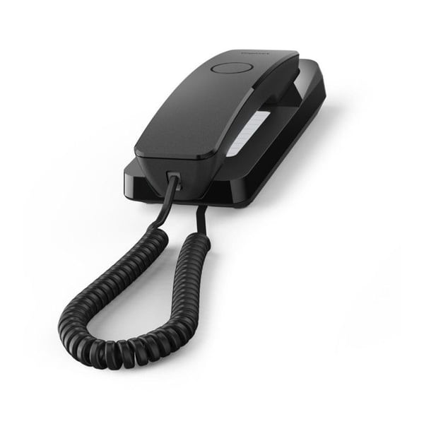 Fast telefon - GIGASET - Bord 200 - Svart - 1 handdel - Utan handsfree