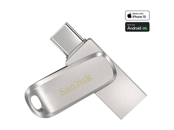 USB-minne - SANDISK - Ultra Dual Drive Luxe - 64 Go - USB-C - 150 Mo/s