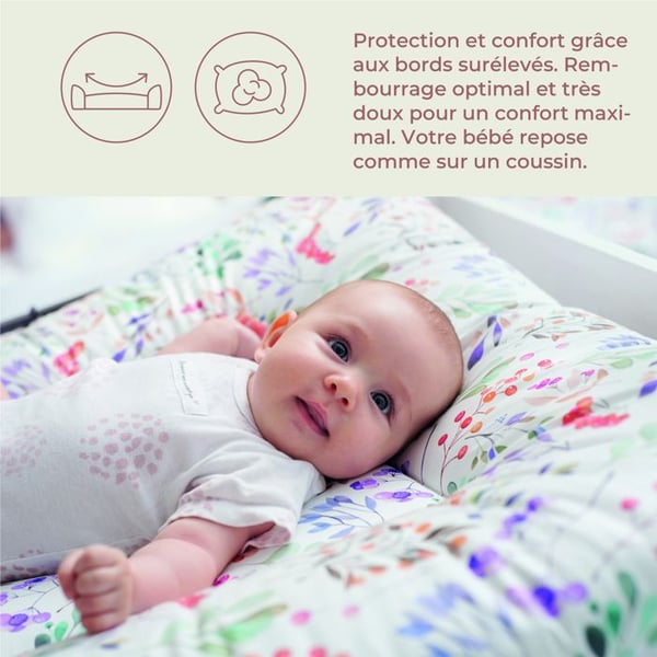 Ceba Baby Tjock skötmatta tvättbar - Stor Björn, 50x70 cm - Certifierad Öko-Tex, Vattentät