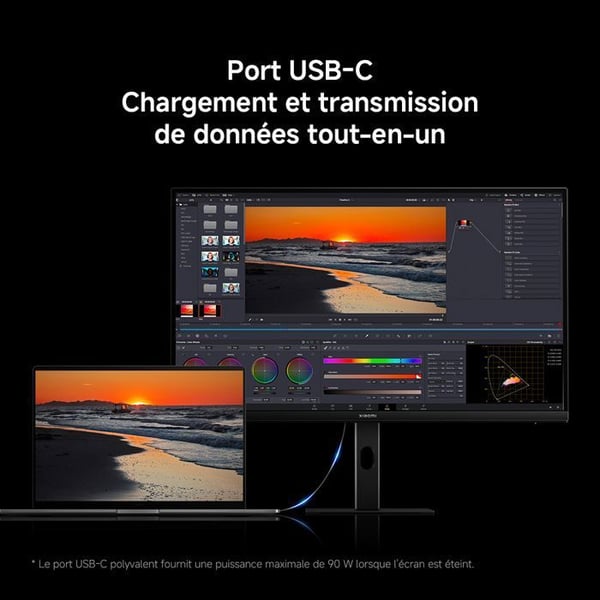PC Skärm - XIAOMI - 4K A27Ui - 27" - 4K UHD - IPS-panel - 60Hz - 6ms - Höjdjusterbar