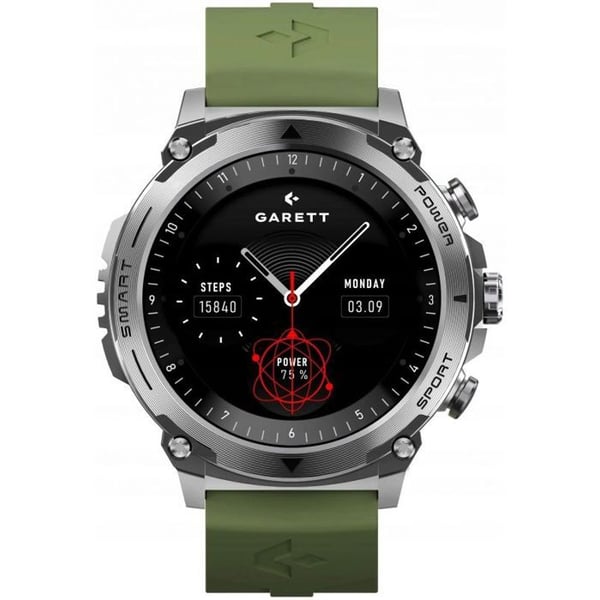 Bluetooth-klocka - smartklocka - Garett Atom Silver Steel
