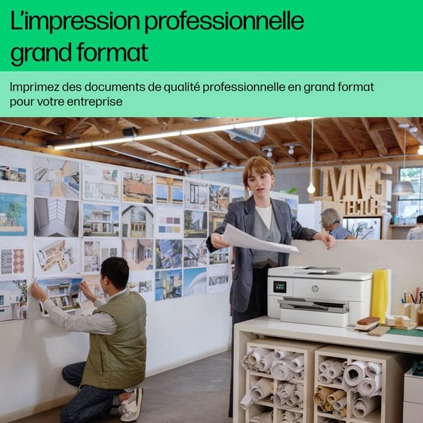 HP OfficeJet Pro 9720e A3 duplex allt-i-ett-skrivare, 3 månaders Instant Ink ingår med HP+