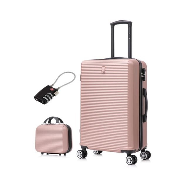 Medium väska 20kg 65cm med vanity | CELIMS weekendväska | ABS | Lås | Rose Gold