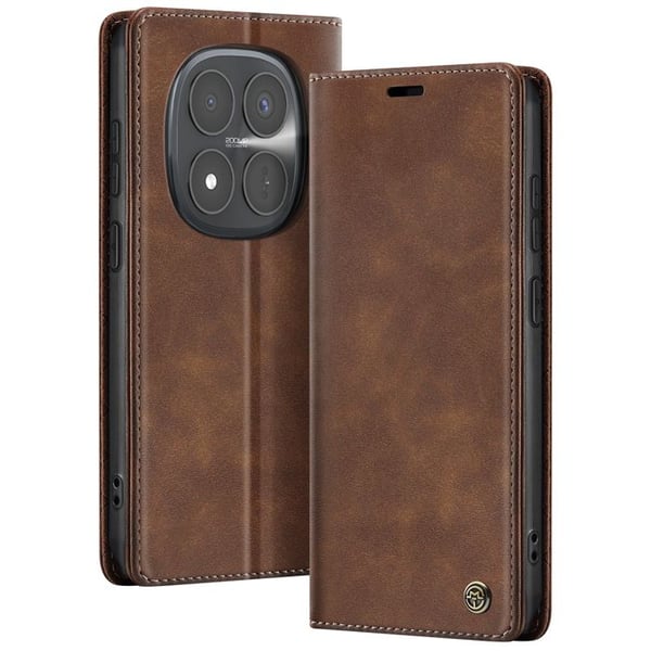 Vintage-fodral för Redmi Note 15 Pro Plus 5G Collections CaseMe med RFID-blockering i mörkbrun