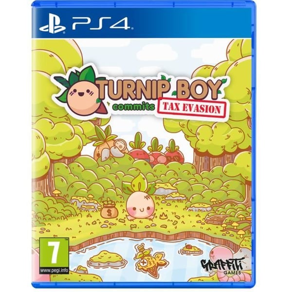 Videospel - Turnip Boy Begår Skattefusk - PS4 - Äventyr - Pussellösning - Humor
