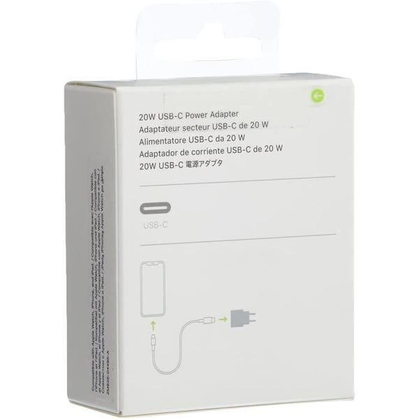 Apple 20W USB-C-strömadapter - MHJE3ZM/A