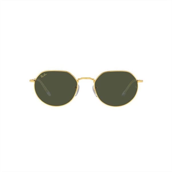 Ray Ban Jack Solglasögon Grön Guld 53Mm