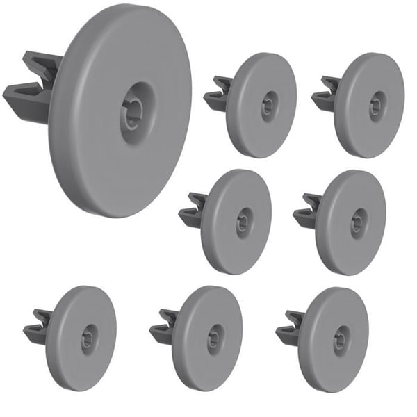 Diskmaskiner - Universella - 8-pack - Kompatibla med AEG, Candy, Electrolux - 40mm - Nedersta korgen