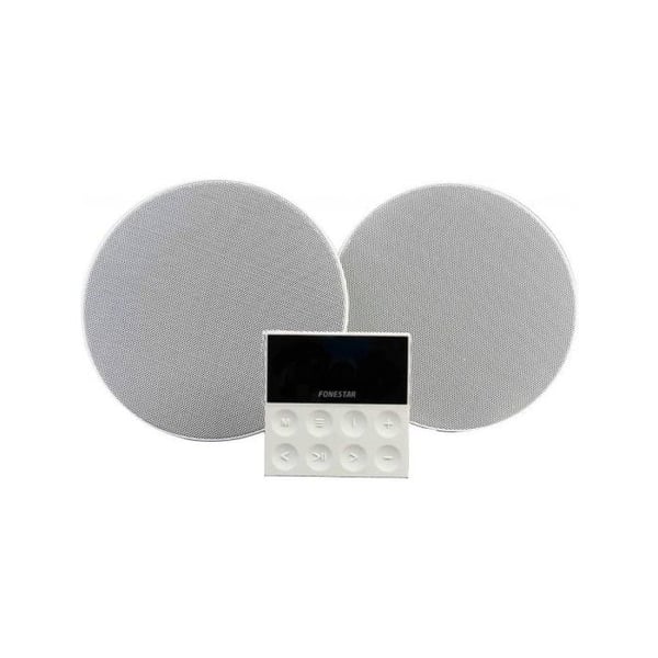 Fonstar KS-WALL Kit Väggförstärkare och 2 Takhögtalare Bluetooth/USB/FM/AUX