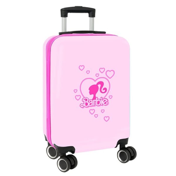 Kabinväska med hjul - safta - 20 tum - 34,5x20x55 cm - Rosa/Ljusblå - Säkerhetslås