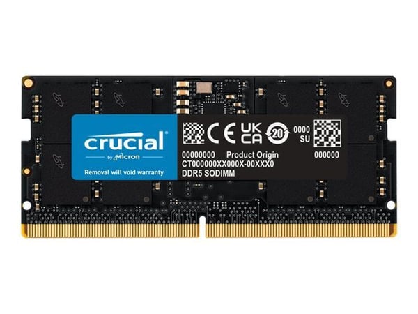 RAM-minne SODIMM - CRUCIAL - CT16G56C46S5 - 16 GB - DDR5 - 5600 MHz - CL46