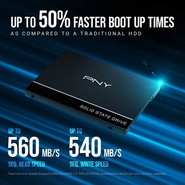 PNY CS900 SATA - Intern SSD - 2,5" - 2To