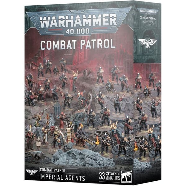 Figur - GAMES WORKSHOP - Warhammer 40k - Patrouille Imperiella Agenter - 33 figurer - 12 år och äldre