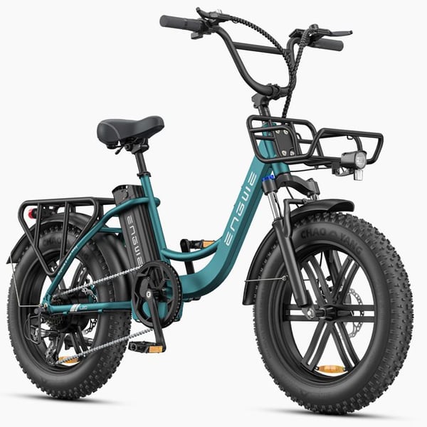 Elcykel ENGWE L20 Boost - 250W EU - 126 km Räckvidd - Moment sensor - Däck 20×4.0 - Steggenomram - Grön