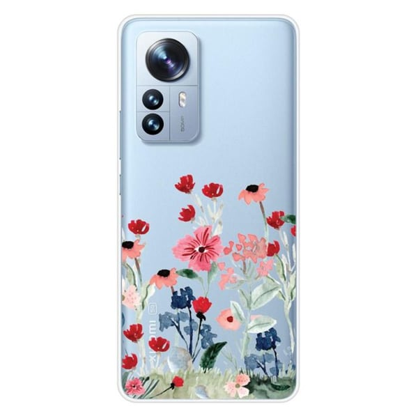 Silikonskal - Kompatibel med Xiaomi Mi 12 Pro - vårdesign med blommor
