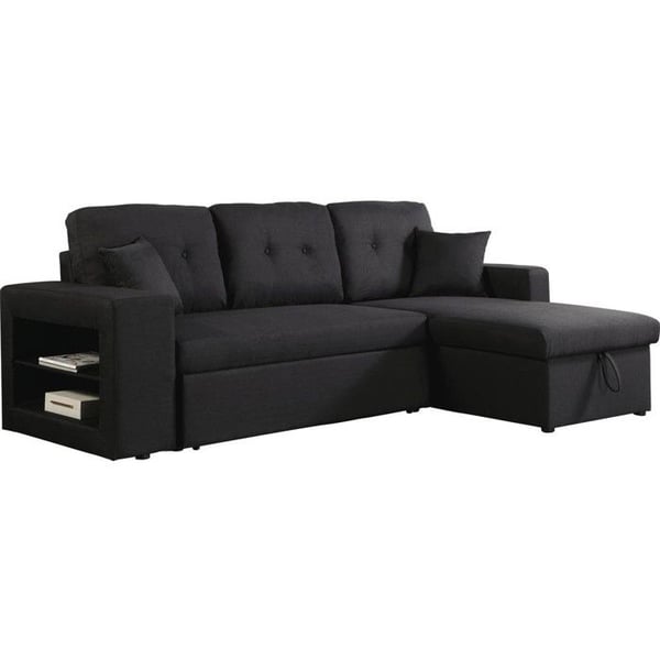 Konvertibel/reversibel hörnsoffa "Axel" - 3 platser - Svart