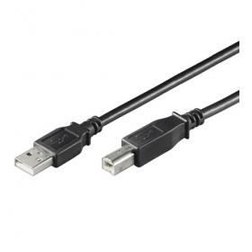 USB AB-datakabel hane-hane, 2.0 Höghastighets, 5.0m