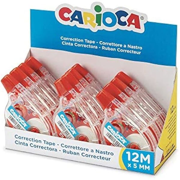 Korrektor - Carioca - 42092 - 12 banders skärm - 12 m x 5 mm - Omedelbar omskrivning