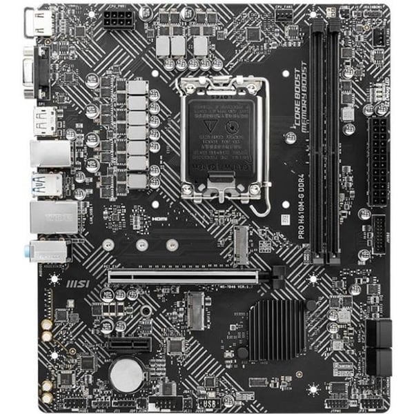 MSI - PRO H610M-G DDR4 - Moderkort - LGA 1700 Sockel - Intel H610 Chipset