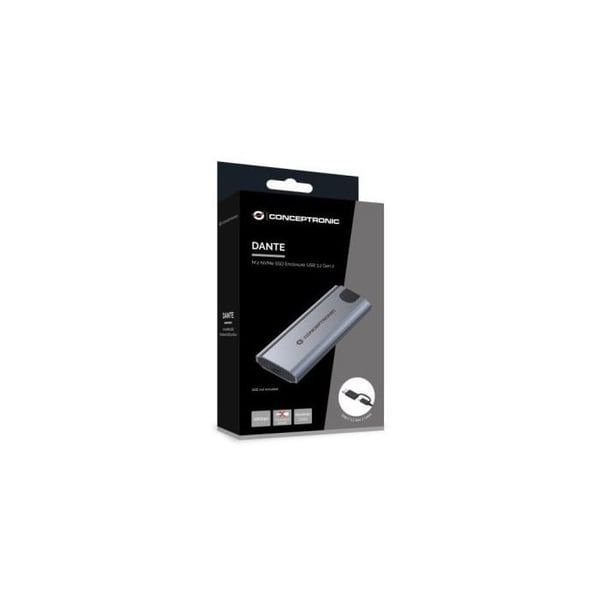 SSD-hölje - CONCEPTRONIC - DANTE05G - M.2 NVMe - USB 3.2 Gen 2 - Enkel installation
