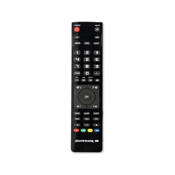 Universell fjernkontroll - LAUSON - SUPERIOR 1EN1 - Forhåndsprogrammert - Kompatibel med TV, SAT, DVD - Svart