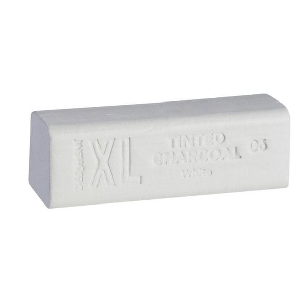 DERWENT - XL TINTAD KOL - block av färgad akvarellkrita Vit