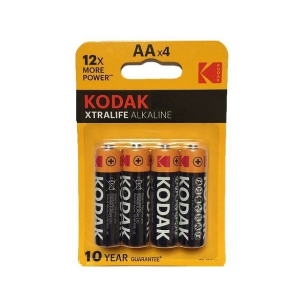 KODAK Set med 4 alkaliska batterier XTRALIFE LR06/AA - 1,5V